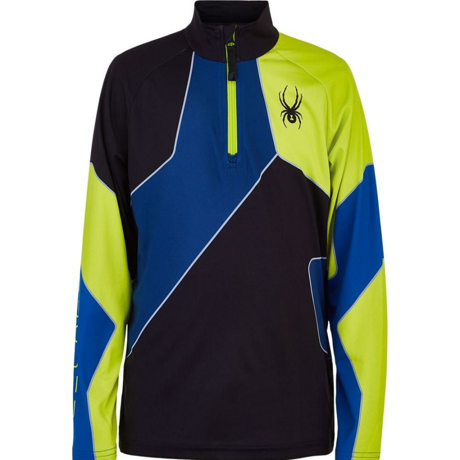 Clothing * | Hot Sale Spyder Divide Zip T-Neck Top Boys'