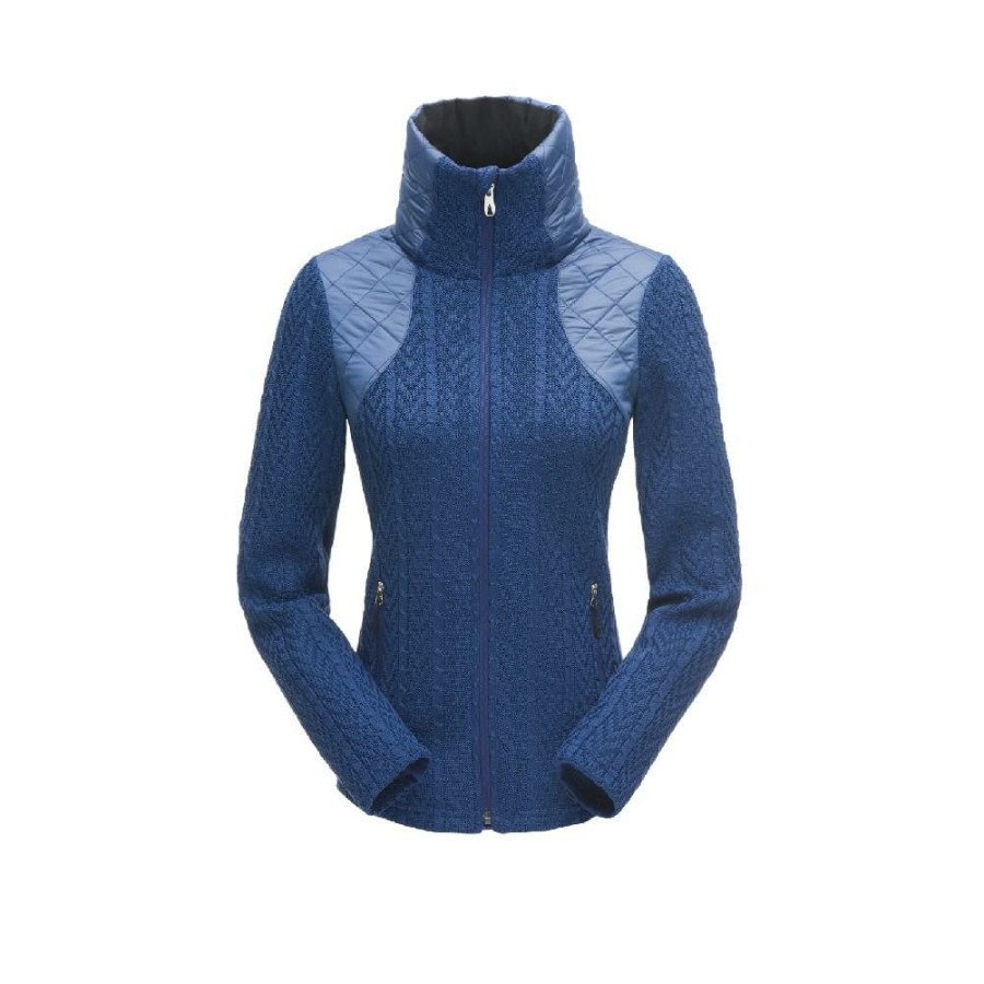 Clothing * | Fashion Spyder Lolo Stryke Jacket Women'S Blue Depths/Blue Depths/Blue Depths